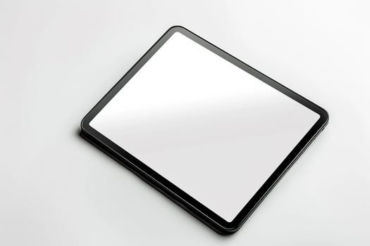 Tablet Screen Mockup with High Tech Design and  Background photo