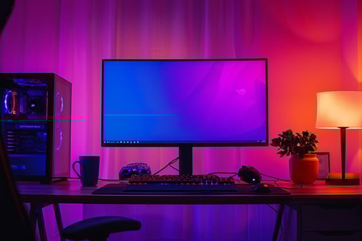 Gaming Desktop Computer Mockup  Environment photo