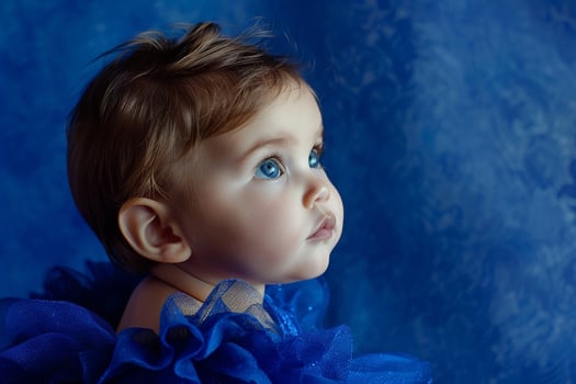 Baby in formal wear with a refined and adorable appearance photo