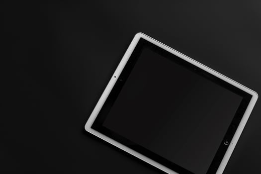 Tablet on a ist  Background for Professional Use photo