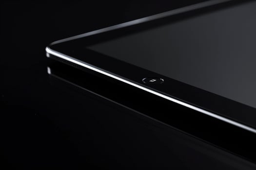 Stylish Tablet Displayed on  Background for Cutting Edge Tech photo