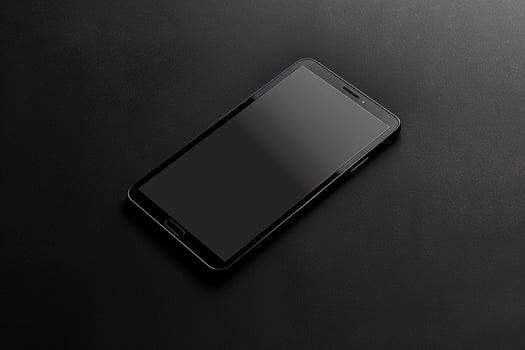 Tablet Positioned on a  Background for High Tech Applications photo