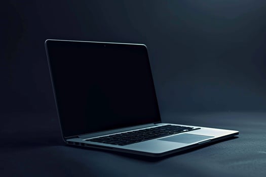 Laptop Mockup Featuring a High Resolution Screen and ed Workspace photo