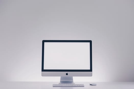 Computer Mockup Background for High Tech Digital Display photo