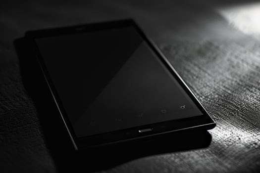 Noir Style Tablet Mockup Background for Dramatic Display photo