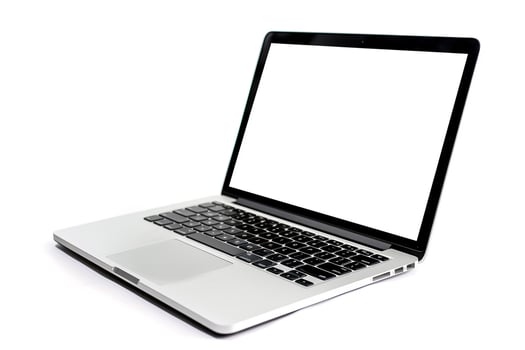Laptop Mockup Office Desk Background photo