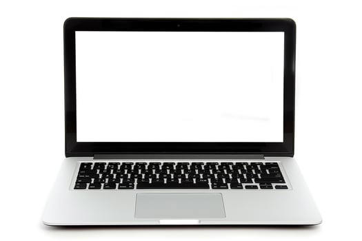 Laptop Mockup Office Desk Background photo