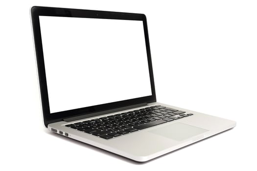 Laptop Mockup Office Desk Background photo