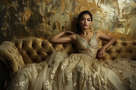 High fashion portrait g luxury background photo