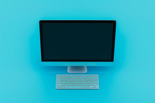 Professional Desktop Computer Mockup photo