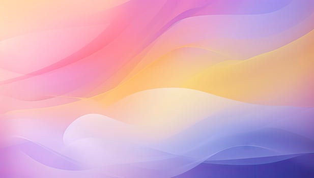 Soft pastel background with blurred shapes in purple, yellow and pink colors photo