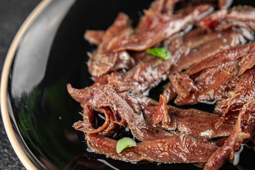 anchovies canned fish in oil fresh and tasty seafood meal food snack on the table copy space food photo