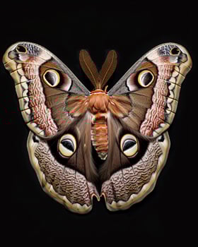 High-Resolution Close-Up Images of Various Insects on Black Background photo