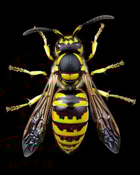 High-Resolution Close-Up Images of Various Insects on Black Background photo