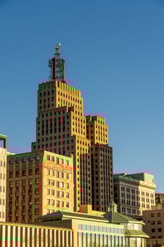 St Paul, MN - 14 October 2023. Early morning cityscape of St Paul Minnesota photo