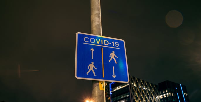 Manchester, UK. September 15, 2021 Covid 19 pedestrian street photo