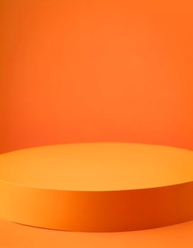 Orange Minimalist Product Display photo