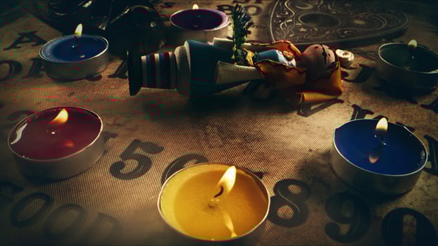Witchcraft Ouija Board and Voodoo Magic Doll 19 photo