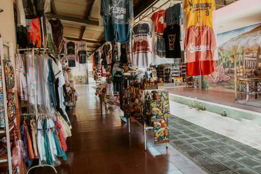 Local market of handicrafts and handmade products in Masaya Nicaragua. Cultural market and handicraft and traditional costumes of Masaya photo