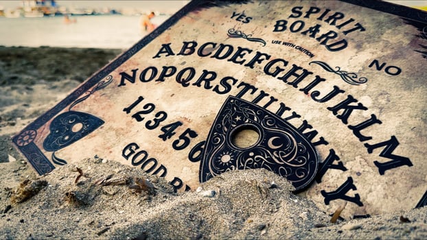 Witchcraft Spiritual Halloween Game Ouija Board photo