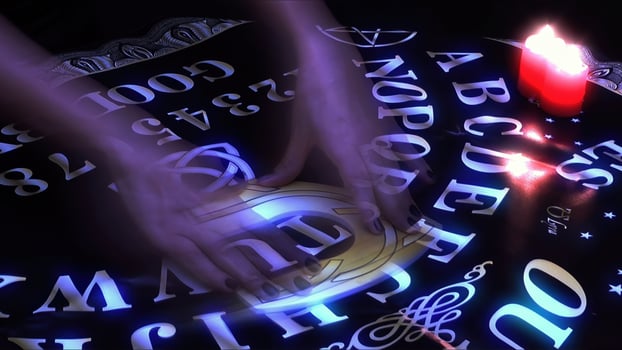 Witchcraft Spiritual Halloween Game Play Ouija Board photo