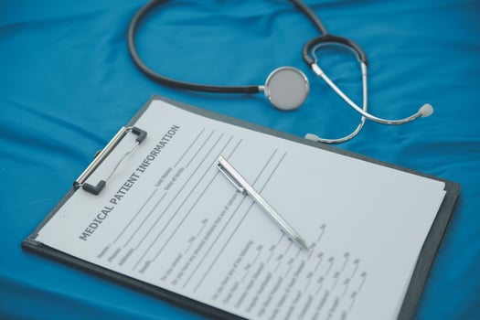 In a hospital setting, the presence of a doctor's physician book and stethoscope carries with it an air of professionalism and dedication to patient care. photo