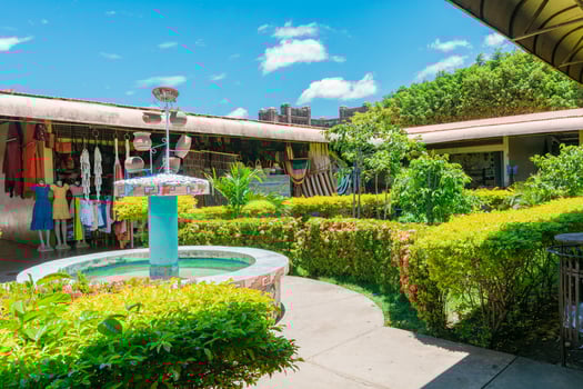 Masaya craft market fountain. Beautiful water fountain in the Masaya craft market photo
