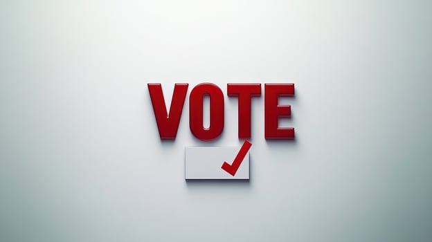 Engaging text prompts individuals to vote in the upcoming election photo
