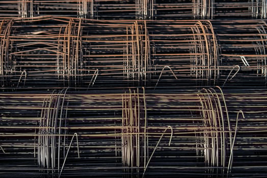 Steel mesh rolls for construction photo