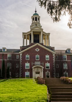 Historic Stuyvesant Hall used as a residential building at Ohio Wesleyan University in Delaware, OH photo