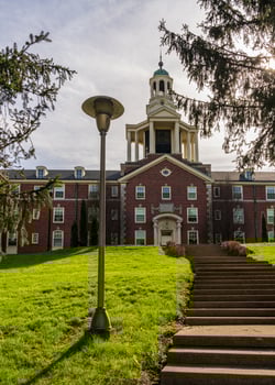 Historic Stuyvesant Hall used as a residential building at Ohio Wesleyan University in Delaware, OH photo