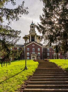 Historic Stuyvesant Hall used as a residential building at Ohio Wesleyan University in Delaware, OH photo
