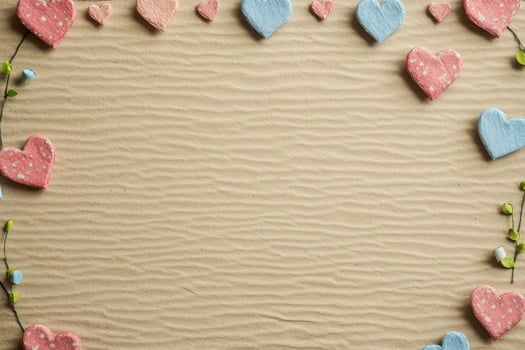 A handmade love letter with space for text. photo