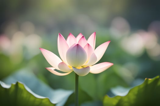 American lotus flower bokeh background photo