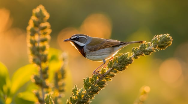 Garrulus glandarius in nature with warm morning photo