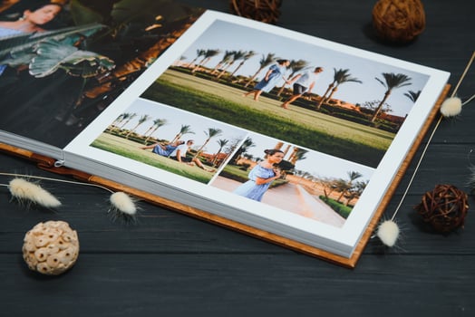 Premium Photo book Family, Great Size, Wooden Cover, Solid Pages, Quality Printing.