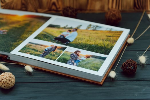 Premium Photo book Family, Great Size, Wooden Cover, Solid Pages, Quality Printing.