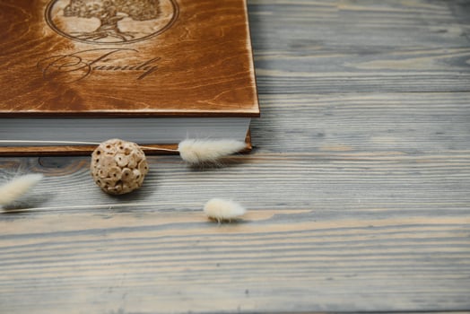 premium photo book, large size, natural wood cover, wedding photo book, family photo book, thick sheets, quality binding