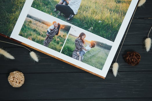 Premium Photo book Family, Great Size, Wooden Cover, Solid Pages, Quality Printing.