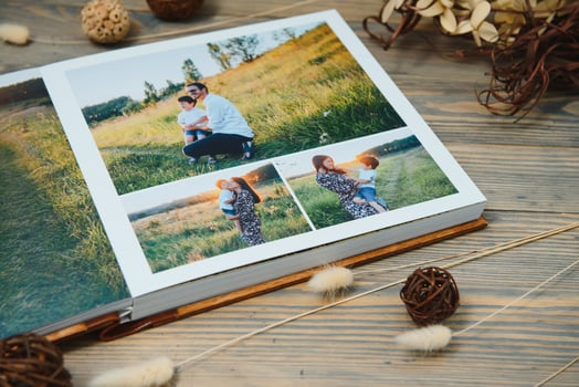 Premium Photo book Family, Great Size, Wooden Cover, Solid Pages, Quality Printing.