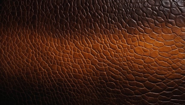 Genuine leather texture background Dark brown, orange textures for decoration blank. photo