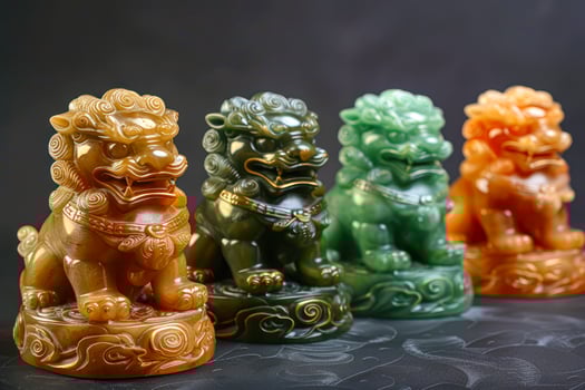 Jade Pixiu statue,pixiu symbol,pixiu Chinese,Pixiu is a symbol of good luck and money flowing in.Be prosperous and prosperous Prosper in business,wealth and wealth,people admire the business aspect. photo