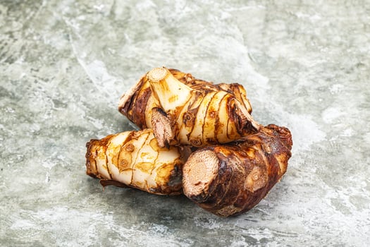 Natural organic raw ginger root photo