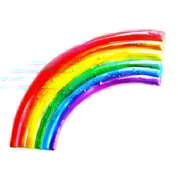 rainbow isolated on white background photo