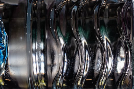 Abstract background close up of Water bottle detail that glows like crystal photo