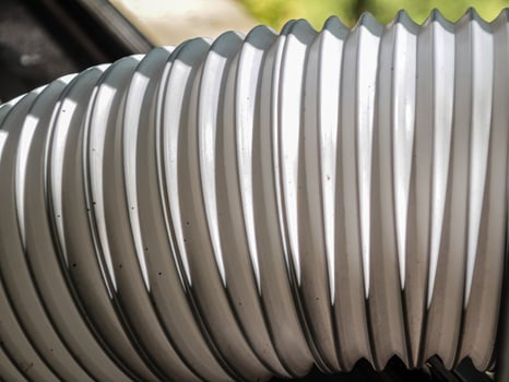 White Plastic Hoover Pipe In Detail As Background photo