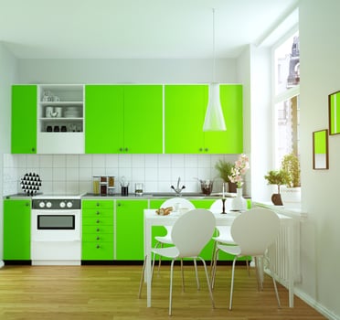 modern cozy kitchen interior photo