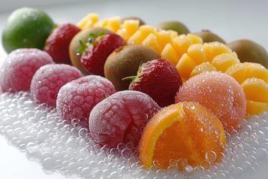 Frozen Fruit Arrangement with Ice Beads photo