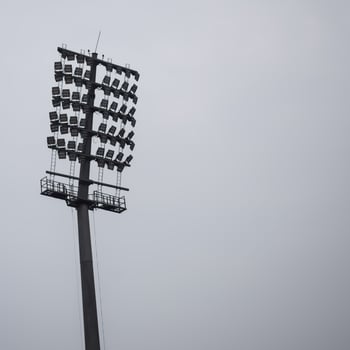 Cricket stadium flood lights poles at Delhi, India, Cricket Stadium Lights photo