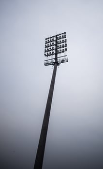 Cricket stadium flood lights poles at Delhi, India, Cricket Stadium Lights photo